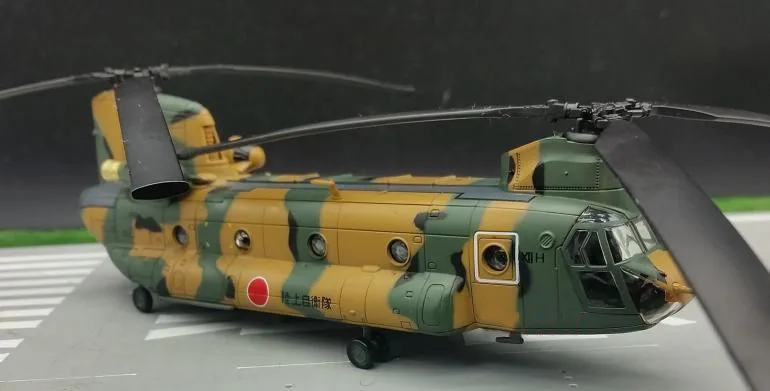 Редкое Специальное предложение 1:100 Япония силы самообороны модель CH-47JA транспортный вертолет Сборная модель из сплава