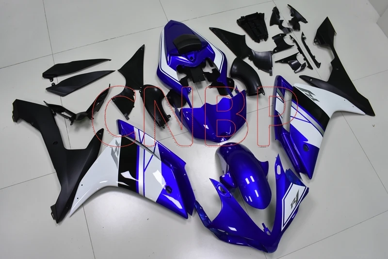 Набор для всего тела YZF1000 R1 2007-2008 сине-белые Abs обтекатель YZF1000 R1 2008 всего тела комплекты для YAMAHA YZFR1 2007 без краски