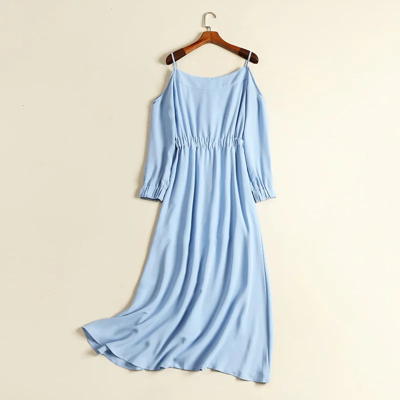 Бесплатная доставка 2017 летнее дамское модное платье хлопковое и льняное с