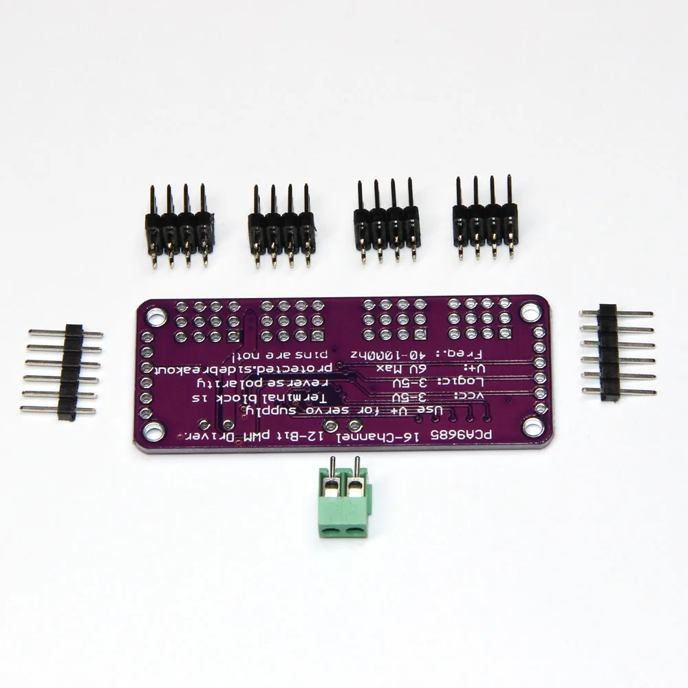 16-канальный 12-битный модуль PWM/Servo Driver-I2C интерфейс PCA9685 для arduino или Raspberry pi shield module
