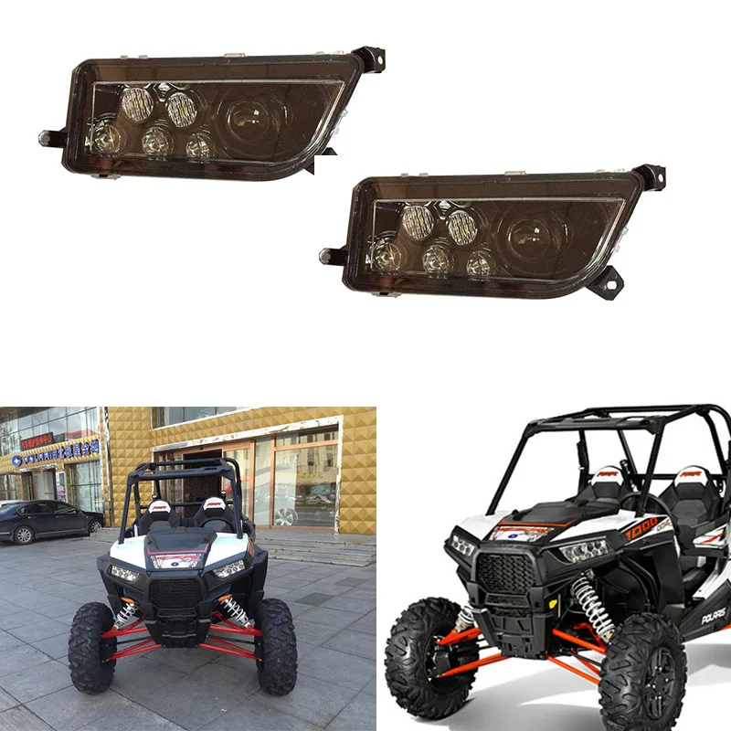 Черные светодиодные фары Polaris RZR 1000 2014 2016 RZT XP 900 TURBO левые и правые фары|led headlight|rzr