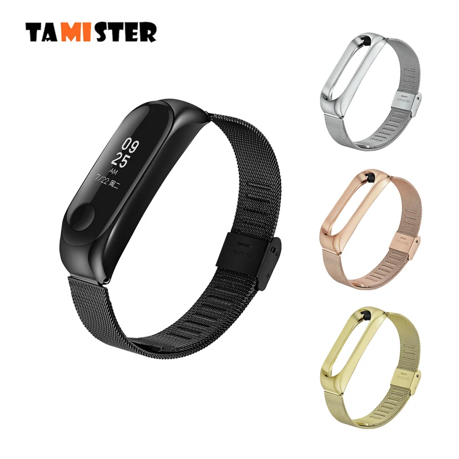 Металлический браслет для Mi Band 3 из нержавеющей стали без винтов Xiaomi