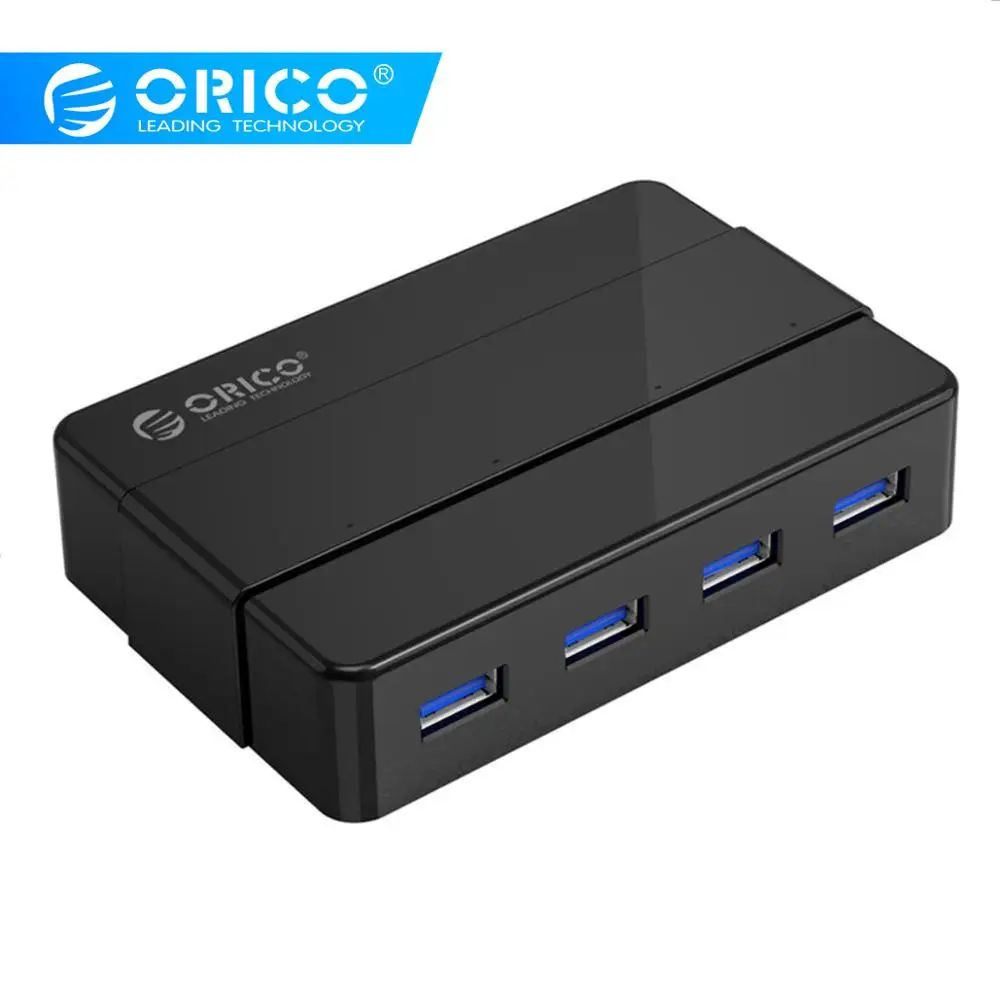 ORICO 4 порта USB3.0 концентратор 5 Гбит/с Суперскоростной портативный 12V2.0A адаптер