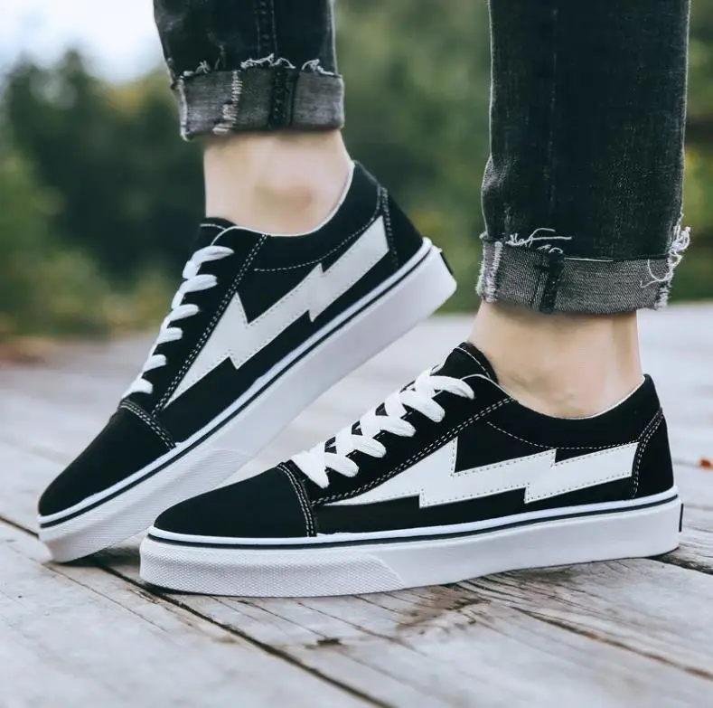 2019 new generation of men canvas shoes fashion outdoor casual red sneakers classic black travel flats | Обувь