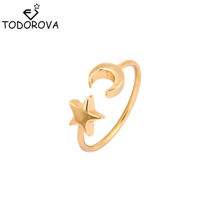 Кольцо женское средней длины регулируемое с полумесяцем|open ring|rings for womenring |
