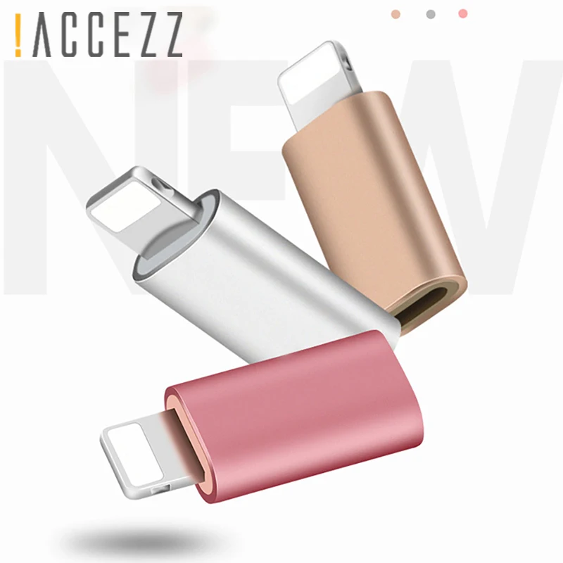 ! ACCEZZ Мини Сплав микро USB для освещения Apple адаптер iphone X XS XR 6 7 Plus синхронизации
