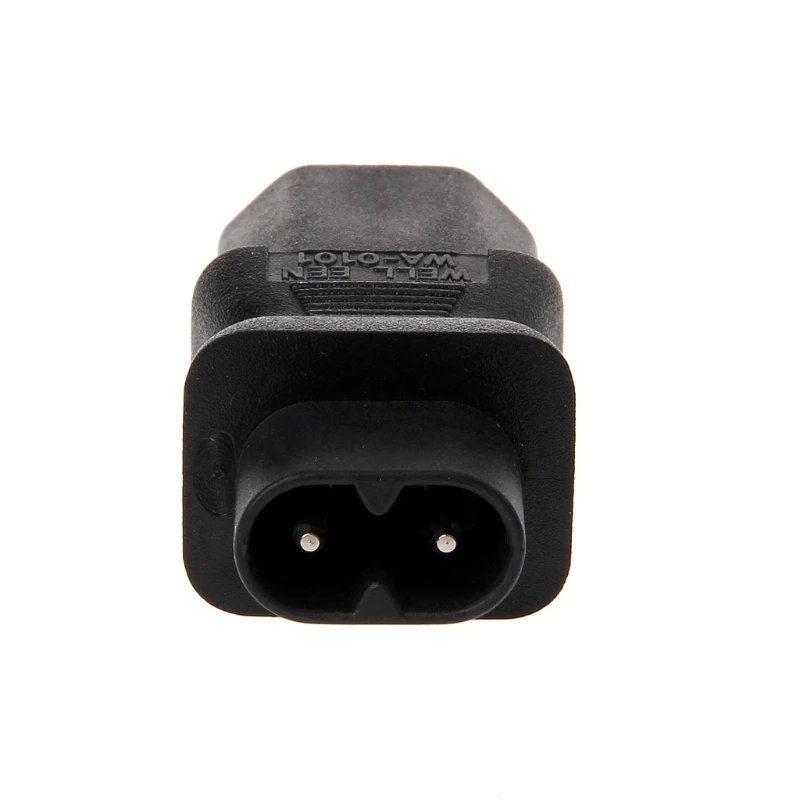 IEC 320 C13 3-Pin Female To C8 2-Pin Male Straight Power Plug Converter Adapter | Электроника