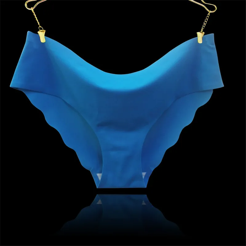 vs1 blue Размер M L XLWomen сексуальные бесшовные трусы, цвета ультра-тонкие бесследные обрезки оборками нижнее белье для женщин нижнее белье Новая мода - Цвет: vs1 blue