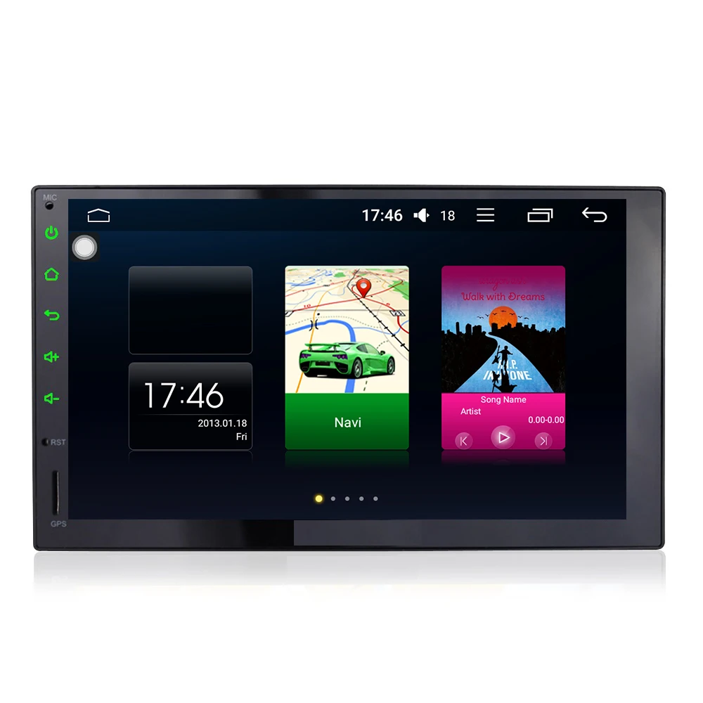 Best 7 &quot2 Din Android 6 0 автомобилей Радио Авто 4 ядра HD ТВ FM универсальный автомобильный