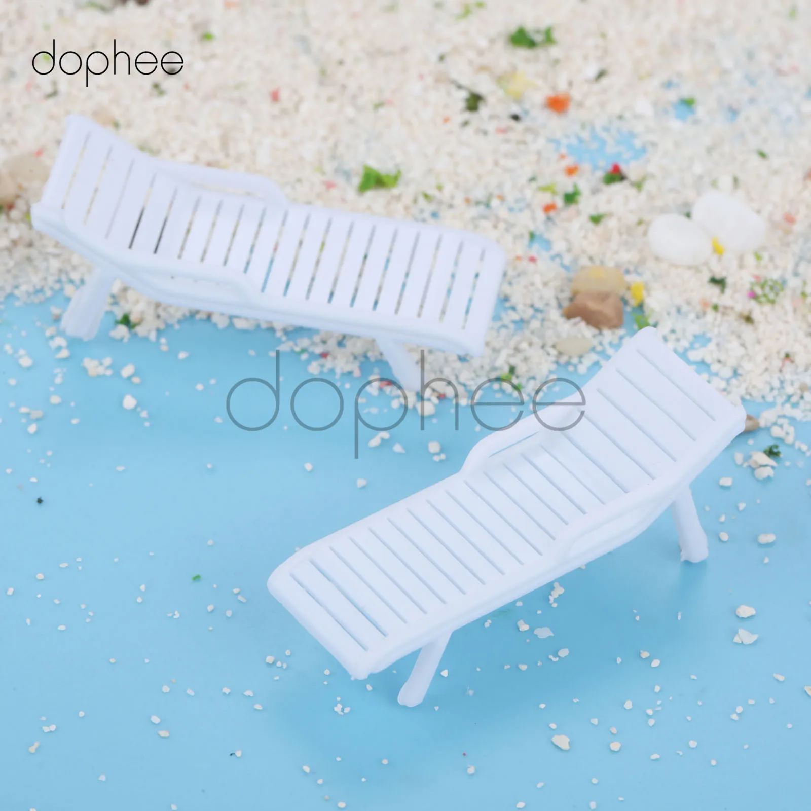 dophee 20pcs 1:50/1:75 Model Train Railway Park Station Platform Streets Leisure Chair Settee Bench Scenery Layout HO Scale Toy | Дом и сад