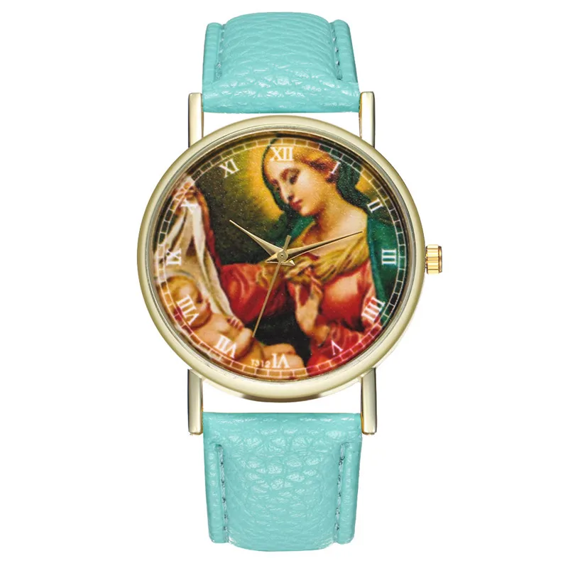 FUNIQUE Madonna кожаные Наручные часы женские Брендовые повседневные наручные часы Аналоговый роскошный набор часов для супружеской пары Женские часы дропшиппинг