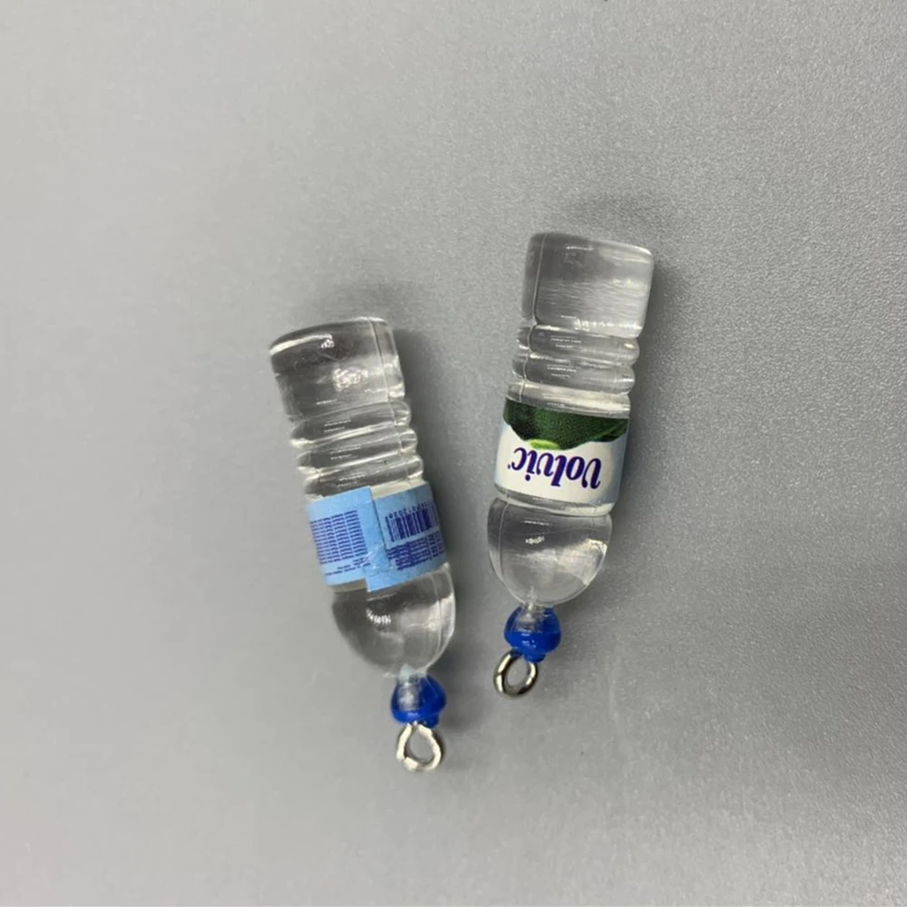 Акриловая имитация Мини бутылки для воды DIY серьги брелок аксессуары креативные