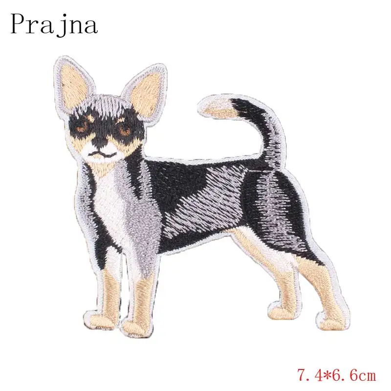 Антикварная бронза Prajna Husky патч собачья кость Лидер продаж наклейки одежда железные на нашивки для одежды вышитые пришить Аппликация DIY parches D - Цвет: Антикварная бронза