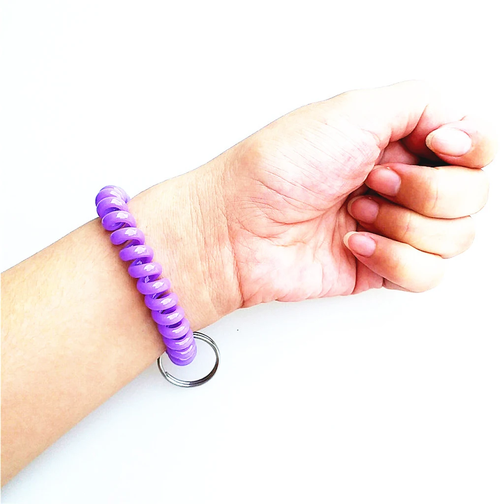 10 шт. наручный браслет брелок цепи для спорта на открытом воздухе спиральная