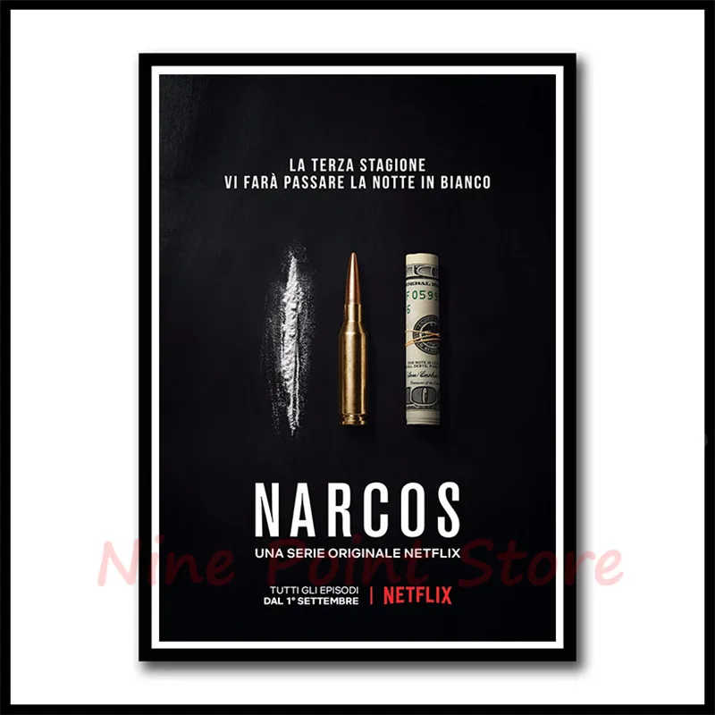 Сезон Narcos ТВ-серия бумажные плакаты с покрытием декоративные настенные
