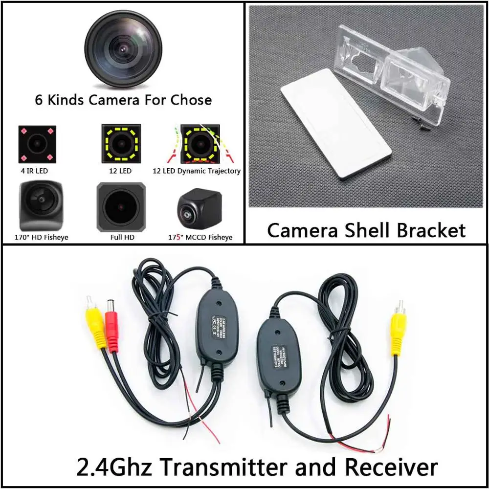 Camera n Wireless 175 градусов MCCD "рыбий глаз" камера заднего вида для парковки Камера для Fiat Freemont 500 Dodge путешествие 2011 2012 2013 - Название цвета: Camera n Wireless