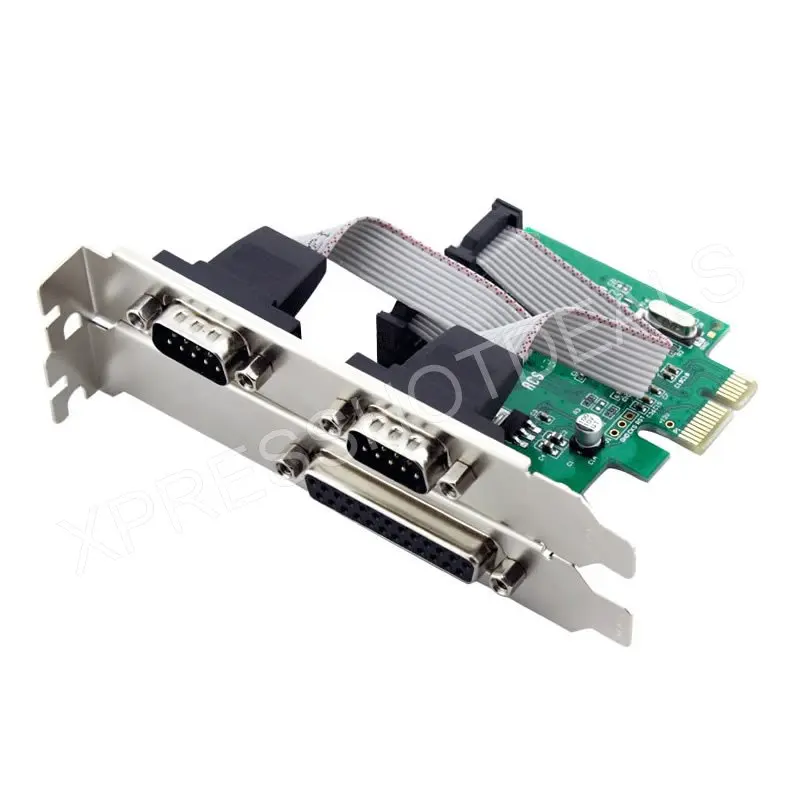 2 порта s RS-232 Serial COM и 1 порт принтера параллельный LPT для адаптера PCI-E | Компьютеры