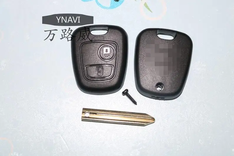 YNAVI 2 кнопки Прямой корпус автомобильного ключа дистанционного управления пустой