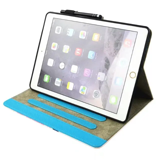 Модный чехол для iPad 6 с милым рисунком чехол-книжка магнитной подставкой Apple Air 2