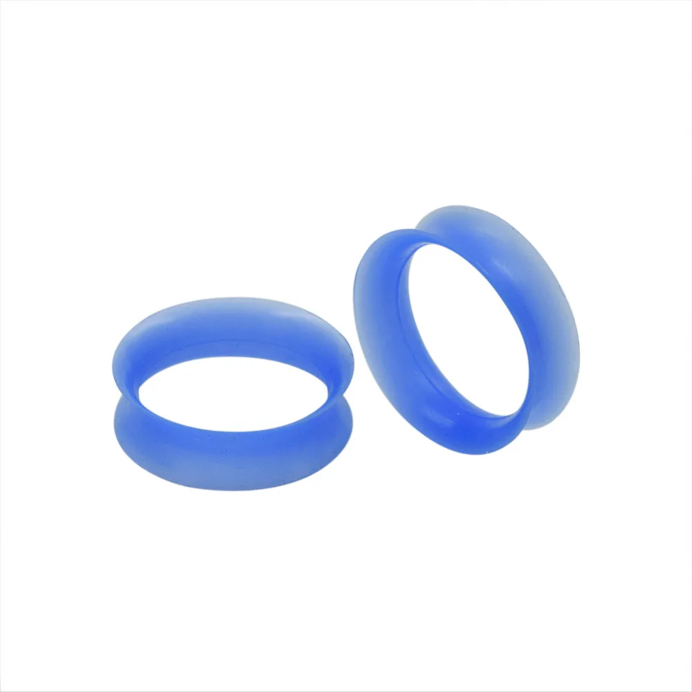 1 Пара Беруши Плоть Туннели Высокое Качество Пирсинг Тонкие Гибкие Силиконовые