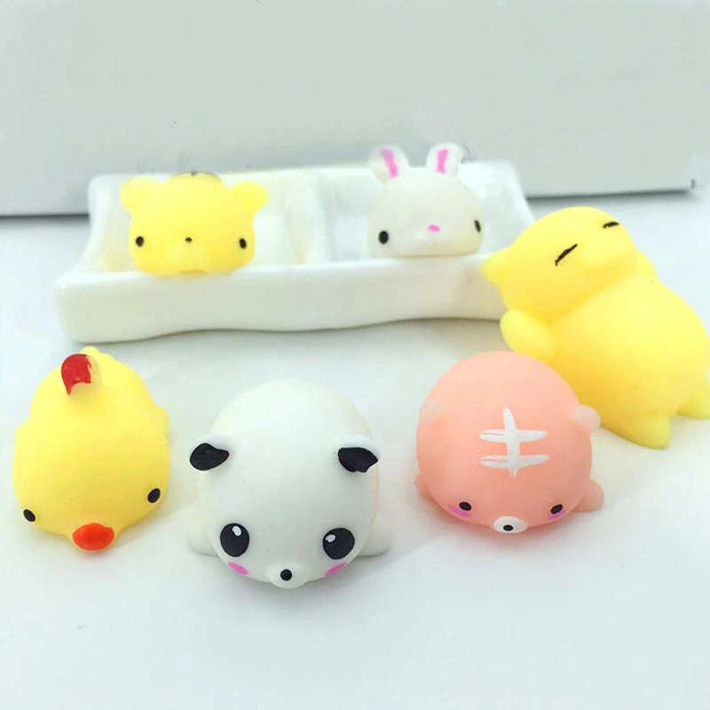 Мини Изменение цвета Сжимаемый милый кот антистрессовый мяч Mochi Rising Abreact мягкий