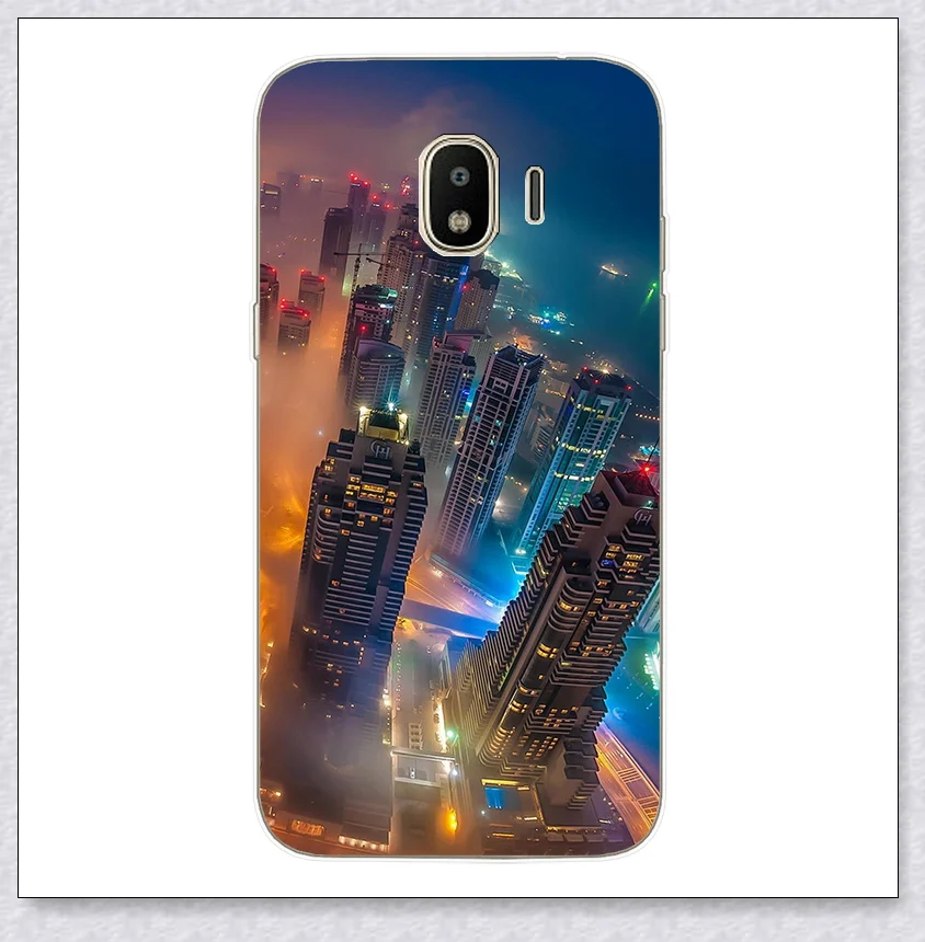 twin tower hotel Силиконовый чехол для samsung Galaxy J2 J2 pro J250F милый мягкий чехол с принтом для samsung J 2 Pro J250F Чехлы бамперы - Цвет: twin tower hotel