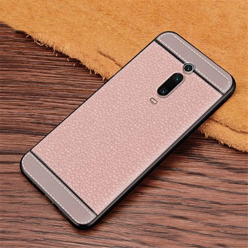 Xiaomi Redmi K20 чехол кожаная текстура мягкая Задняя накладка чехла из ТПУ для Pro Global