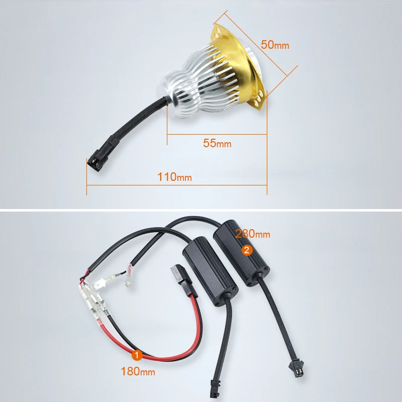 

2pcs Ultra Bright White Blue Red LED 60W Angel Eyes Halo Rings Bulb For BMW E90 E91 3 Series 325i 328i 335i 2006-2008