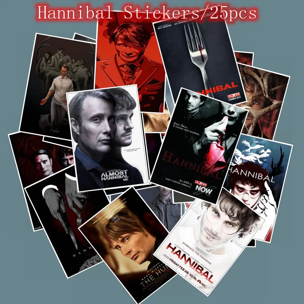 Hannibal ужас триллер наклейка s смешная модная маленькая наклейка домашний декор наклейка s багаж ноутбук игрушка для скейтборда