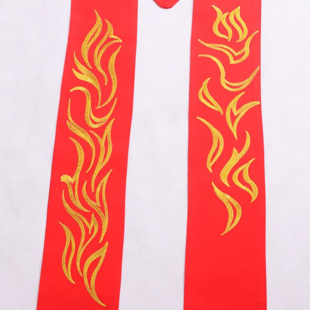 Шарф священника православного Красного духовенства Изысканный вышитый палантин