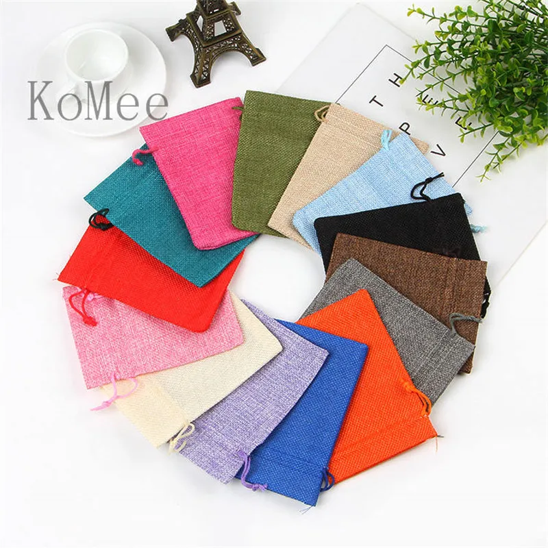 

Мешочки джутовые, для украшения ювелирных изделий, 10 шт.