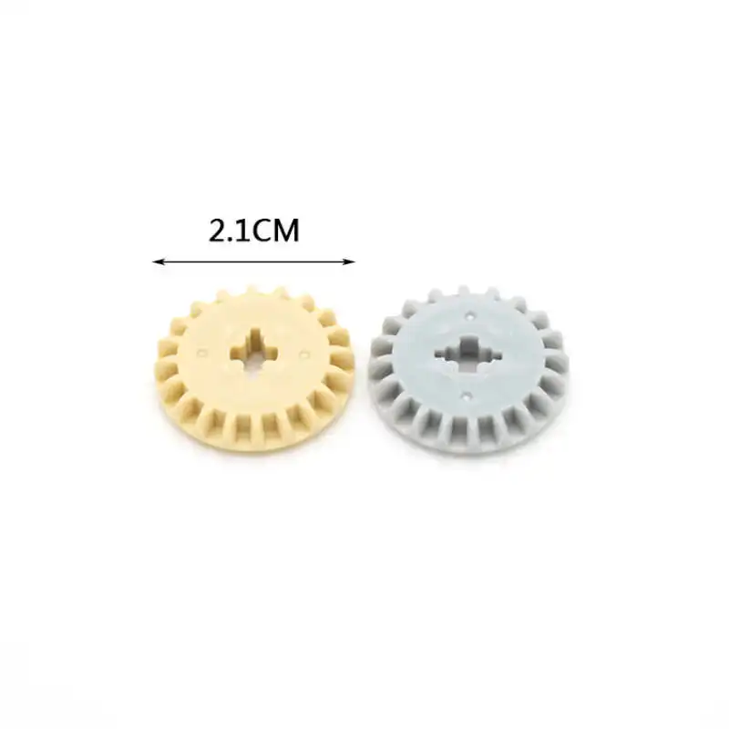 100 шт. MOC Technic Gear части поперечное отверстие Z20 зубной автомобиль кирпичи
