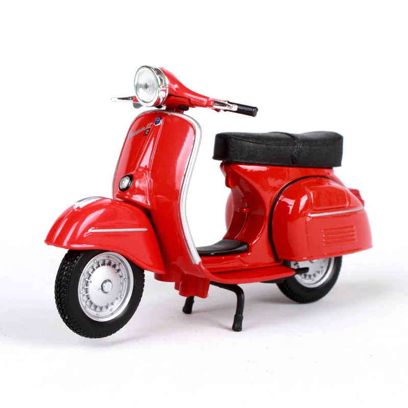 

Модель мотоцикла Maisto 1:18 VESPA Piaggio 1968GTR, модель велосипеда, база под давлением, детская игрушка для подарочной коллекции