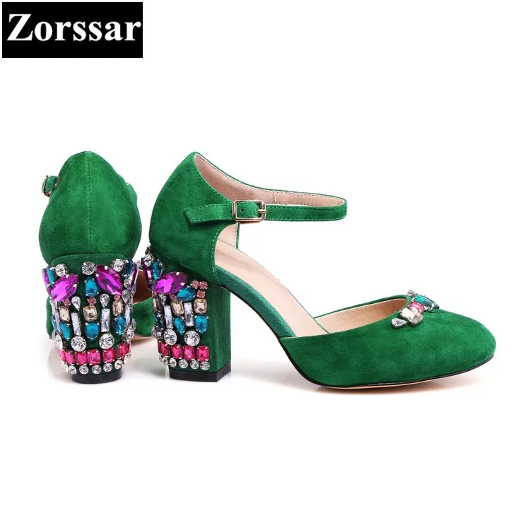 

2017 NEW BIG size 33-43 Summer Womens Shoes rhinestone High heels sandals Women pumps shoes wedding party shoes purple