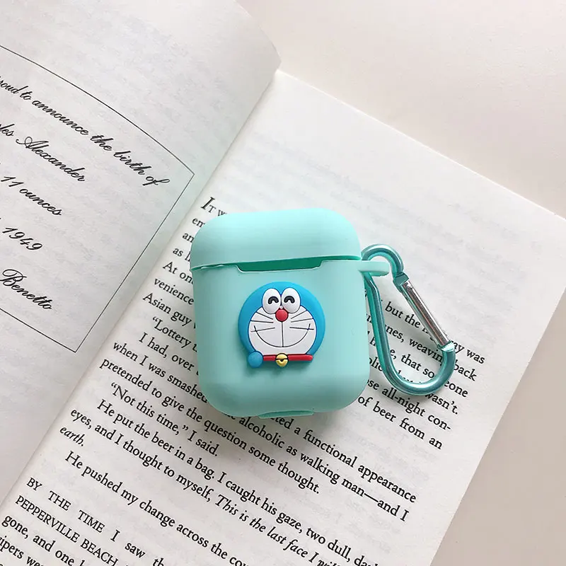 Cartoon cute Silicone Bluetooth Wireless Earphone Case for AirPods Protective Cover Apple Air Pods Charging Box |