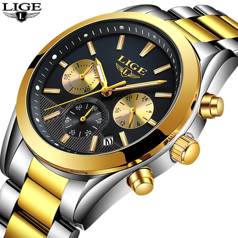 Relojes Hombre новинка 2019 мужские часы от ведущего бренда роскошные полностью стальные