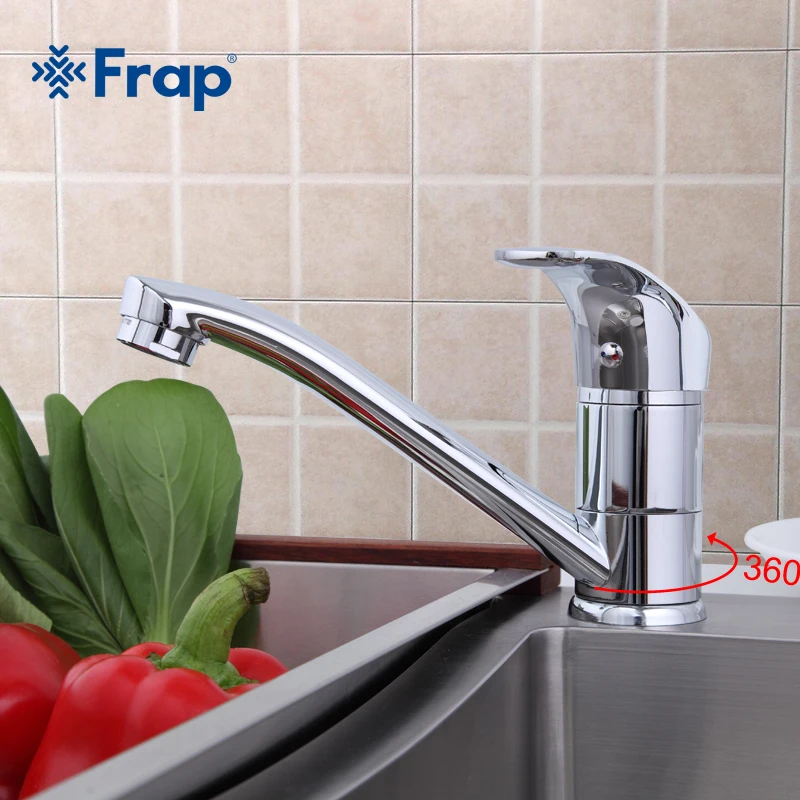 Смеситель для раковины Frap F4536 хромированный Поворот 360 градусов|deck mounted|sink faucetfaucet