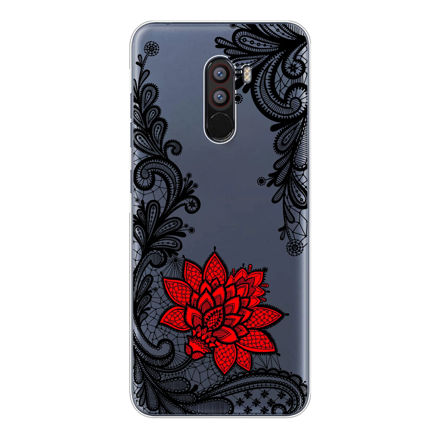 Мягкий чехол из ТПУ Для Xiaomi Mi A1 5X A2 Lite 6X 8 SE PocoPhone F1 силиконовый Мандала с кружевным