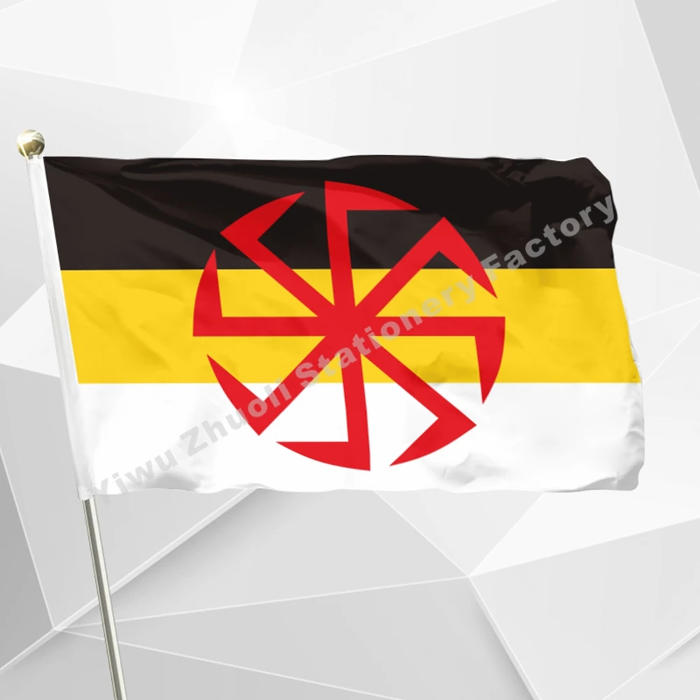 Флаг с российским императором солнца символом России 3 фута X 5 футов полиэфирный