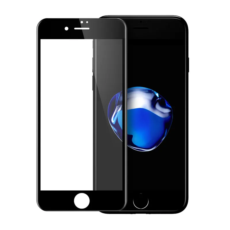 FLOVEME 9H закаленное стекло для iPhone 8 7 plus Защита экрана для iPhone 7 8 plus защитное стекло пленка Мягкий край Полное покрытие - Цвет: Black Edge 1