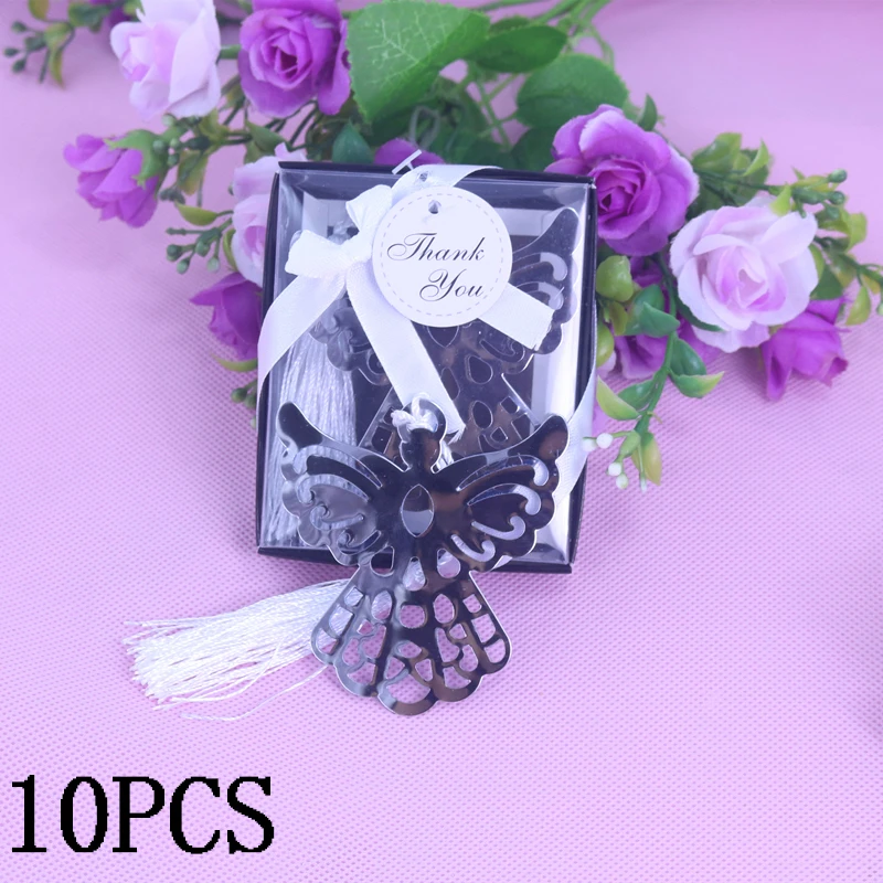 Ангел медведь серебряный металлический закладка для детей крестины сувениры