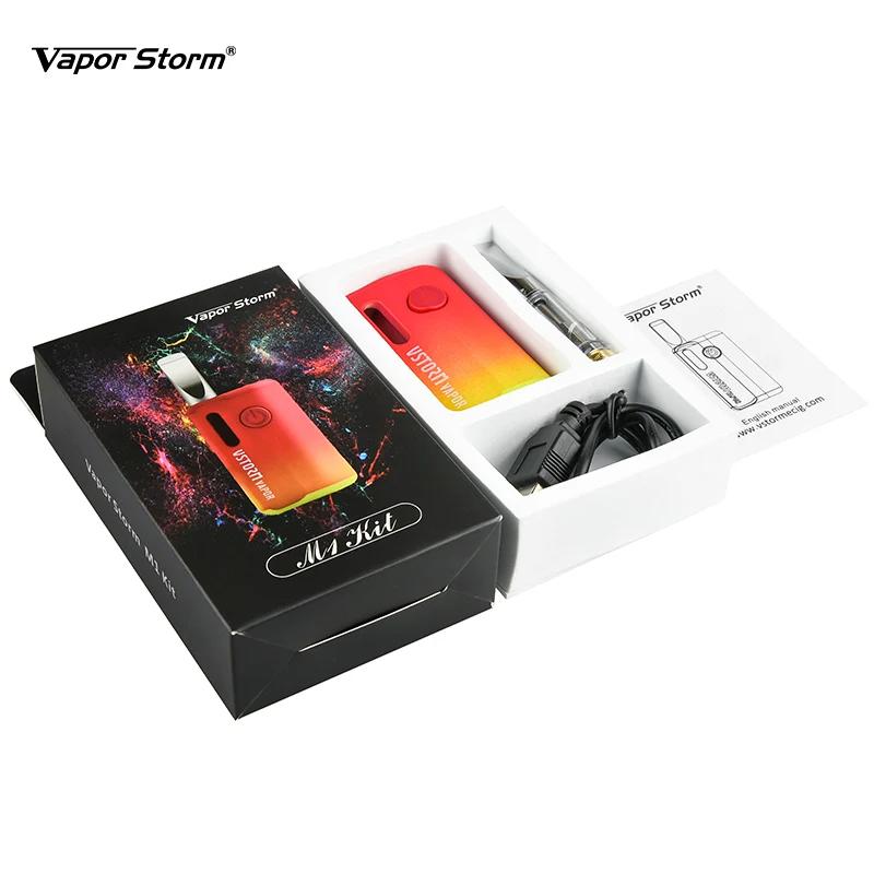 Оригинальный Vapor Storm M1 CBD комплект с батареей 800 мАч 510 Магнитная резьба и 0 5 мл