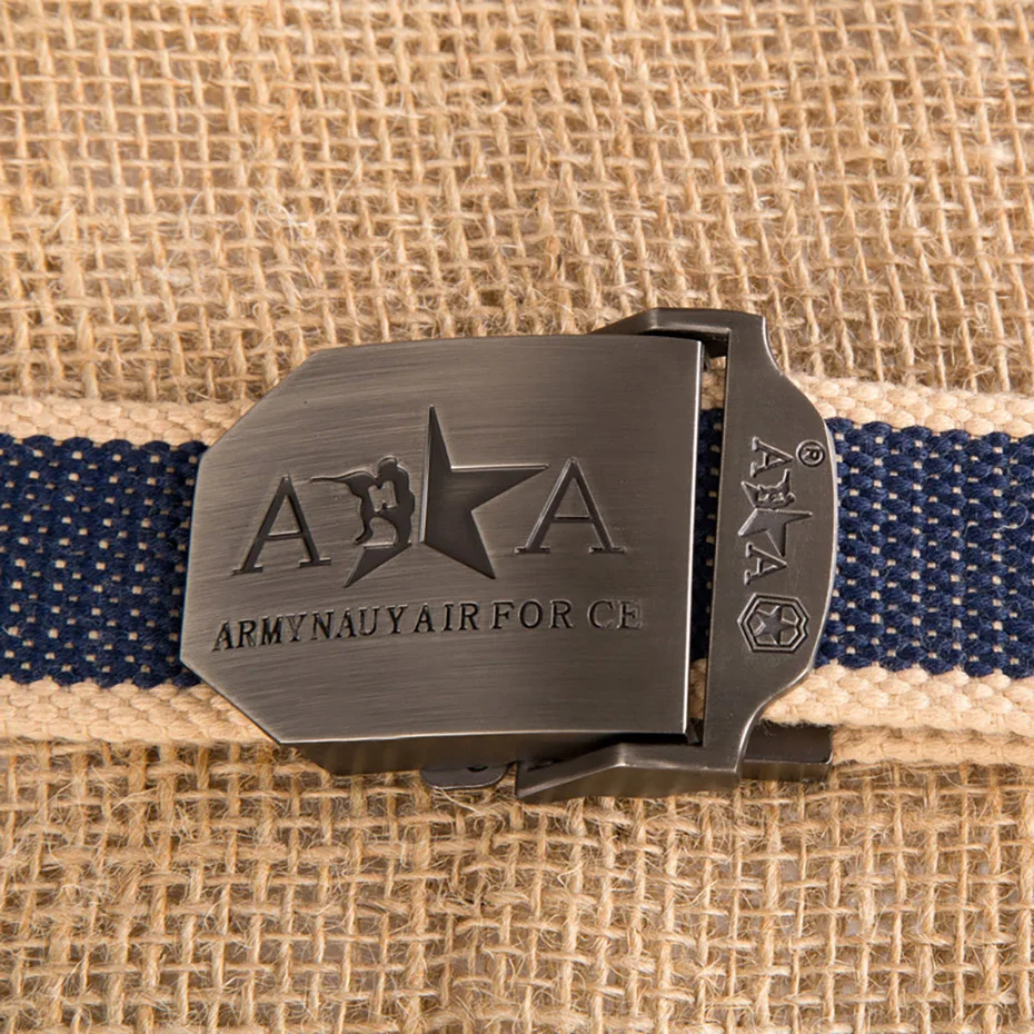 High Quality Men's Belt No Metal Plastic Buckle Canvas Belts Casual Jeans Designer Men Cinturones Hombre | Аксессуары для