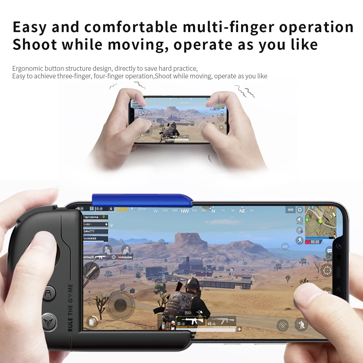 Flydigi Осип Одноручный геймпад физический CapAir Mapping джойстик мобильный игровой контроллер PUBG CODM для iOS и Android