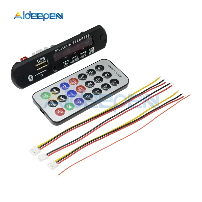 Автомобильная Bluetooth MP3 звуковая карта 12 В постоянного тока декодер плата USB TF FM