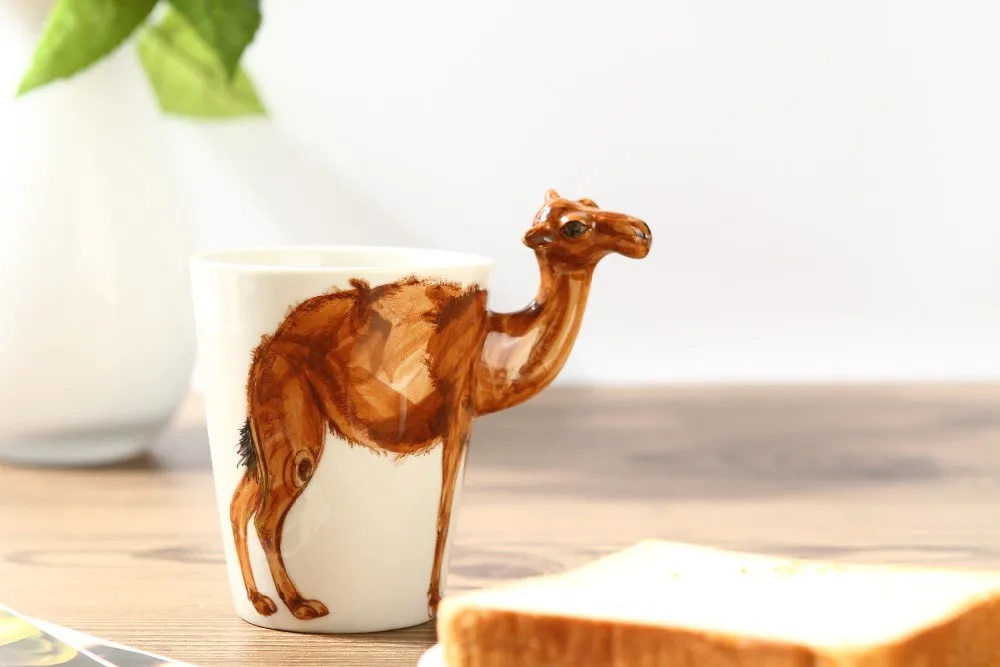 Китайский чай кунг-фу, кружка, чашка на двоих. Первое 3D стереоскопическое животное чашки керамическое блюдо с рисунком верблюда модели
