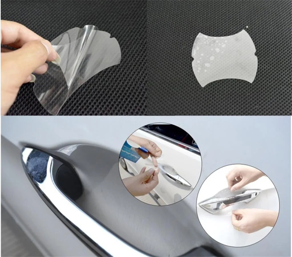 Автомобильная защитная пленка на запястье двери 5 шт. универсальная невидимая