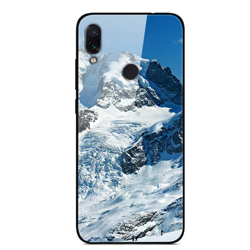 20 Для Xiaomi Redmi 7 Чехол из закаленного стекла твердая задняя крышка для Xiaomi Redmi Note 7 чехлы для телефонов силикон бампер Coque на Redmi7 Note7 - Цвет: 20
