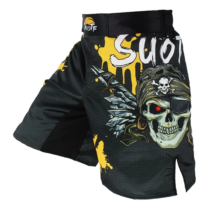 UFC BJJ ММА дышащие спортивные шорты для фитнеса персональные шорты PK Muay Thai Fist свободные беговые бои дешевые шорты WWF боксерские шорты - Цвет: Shorts-21