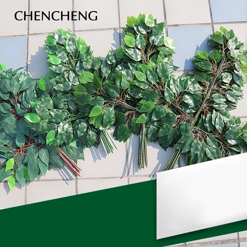 CHENCHENG 12 Pieces / Lot Artificial Plant Maple Leaf Fake Leaves Plastic Tree Branches Simulation Silk Home Fall Decoration |